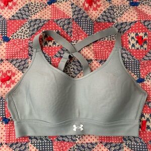 Under Armour Women's Crossback Sports Bra - Light Blue
